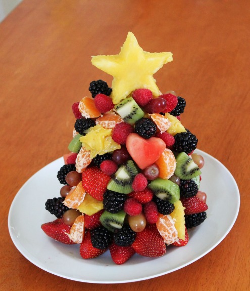 edible fruit christmas tree craft 