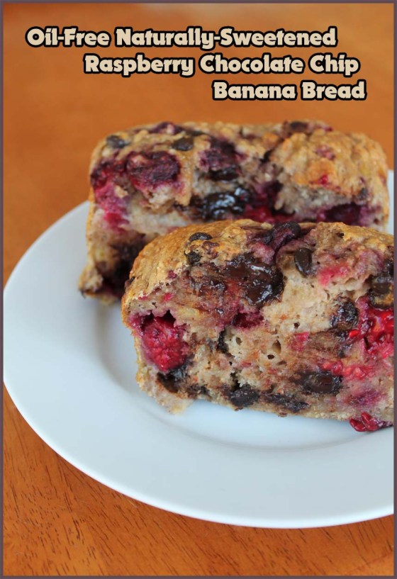 Raspberry Chocolate Chip Banana Bread
